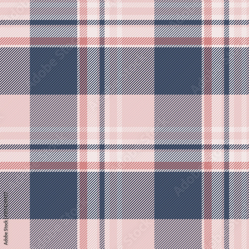 Effect fabric tartan seamless, printing pattern textile plaid. Event background vector texture check in light and blue colors.