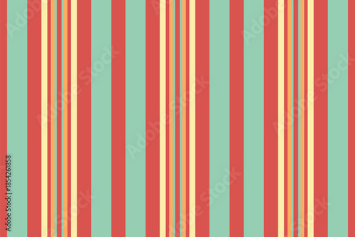 Burable fabric lines texture, mid vertical pattern stripe. Molk background vector seamless textile in red and light colors.