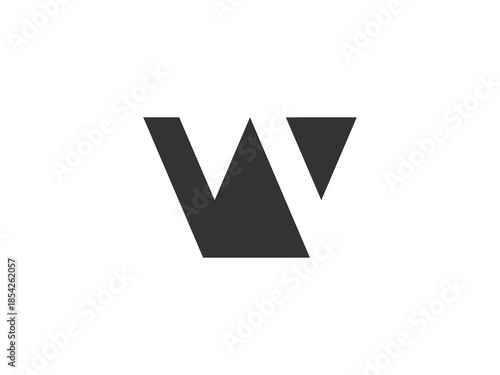 VV creative geometric initial based modern and minimal logo. Letter v v trendy fonts.