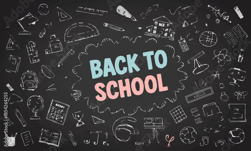 school science and learning icons microscope globe books vector