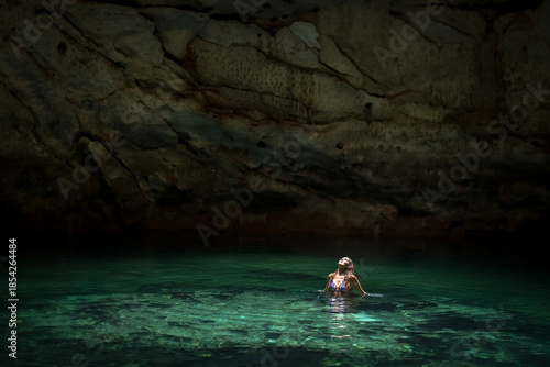 View Of A Gorgeous Cenotes Near Humun, Yucatan, Mexico