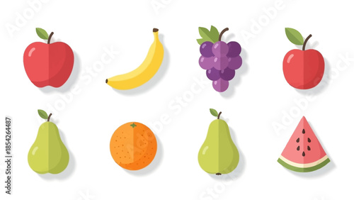 Colorful and Delicious Fruit Collection A Variety of Fresh, Healthy, and Natural Fruits
