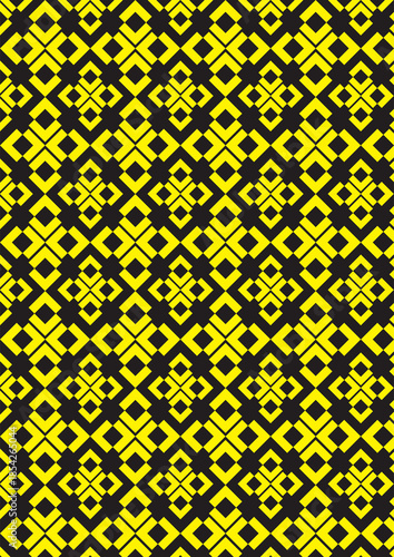 yellow black attractive gaming pattern design