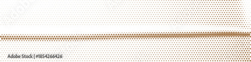 Brown halftone dot horizontal wave background with subtle depth Vector Illustration