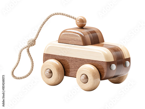 Handcrafted wooden toy car