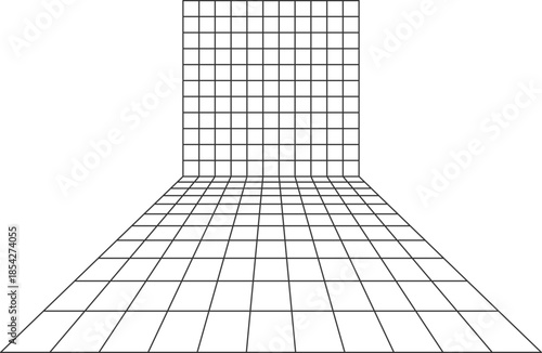 선-라인-입체-3d-그리드-격자-메쉬-모눈종이-그래프 페퍼-배경