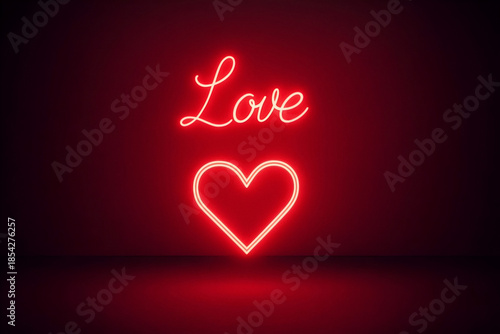Neon Heart Love