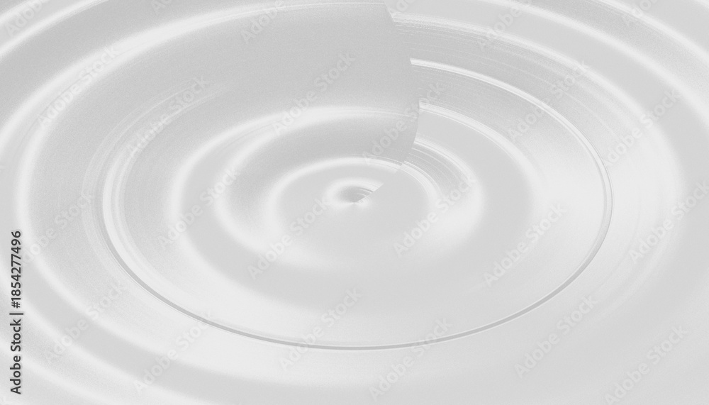 Fototapeta premium Abstract white ripple pattern creating a serene and minimalist liquid surface background