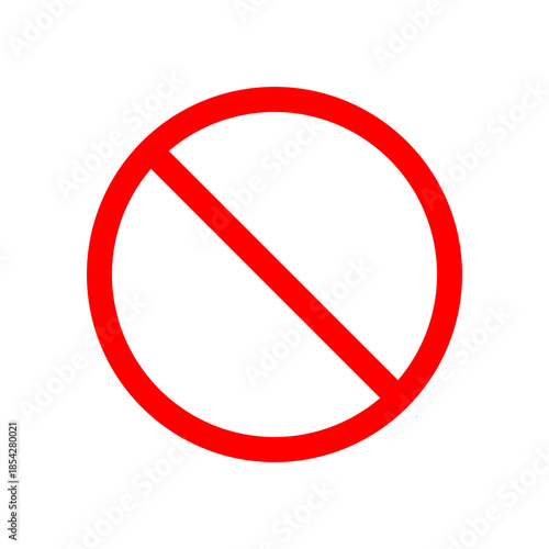 Prohibition ban sign symbol