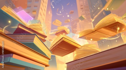 Magische Bücher als Symbol für Wissen, Lernen und Inspiration
