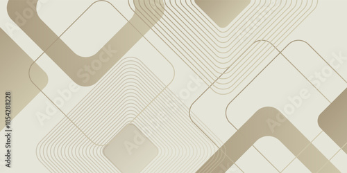 white wide luxury abstract background with golden lines and shadows, arrows and angles. modern light wide banner with golden luminous lines. sporty bright abstract background.eps.10.