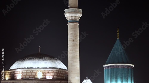 A view of the Sultan Selim Mosque and the Mevlana Museum.