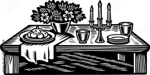 Cozy Candlelight Scene