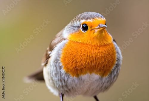 A close up of a Robin
