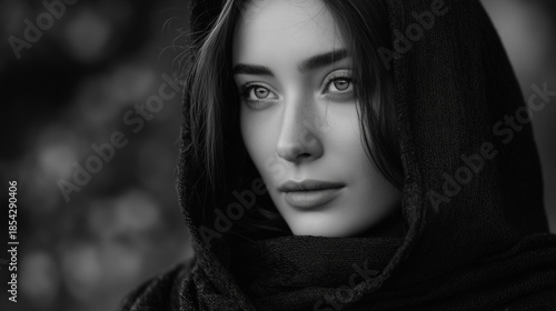 Mystical Witch Woman with Magical Energy, Esoteric and Spiritual Power Concept
