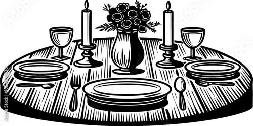 Cozy Candlelight Scene