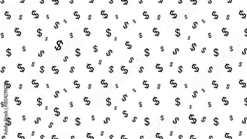Dollar Money Icon Black and White Seamless Pattern Vector Background
Minimal Repeating Currency Symbol Design for Finance and Modern Graphic Design
