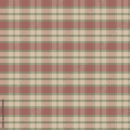 A Plaid in a Muted Traditional Vintage Christmas Color Palette Creating a Seamless Pattern Holiday Print