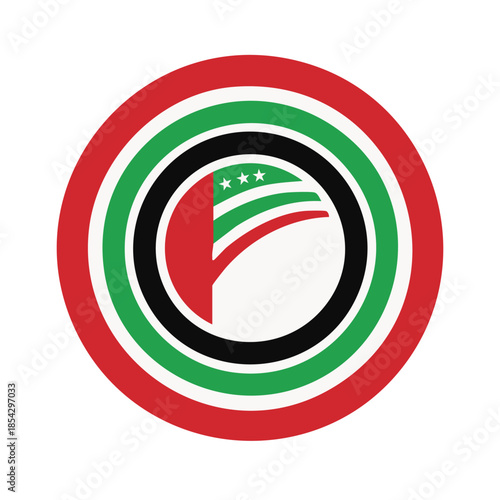 soccer ball with flag of portugal logo design 