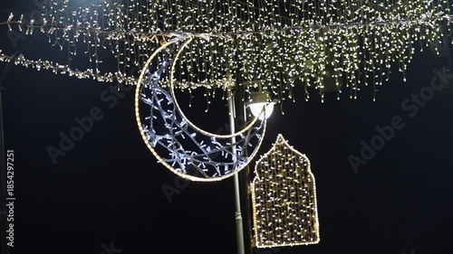 City LED decorations for the month of Ramadan.