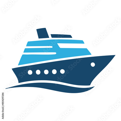 yacht icon isolated on white vector design