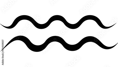 aquarius zodiac symbol astrological sign icon representation of water waves