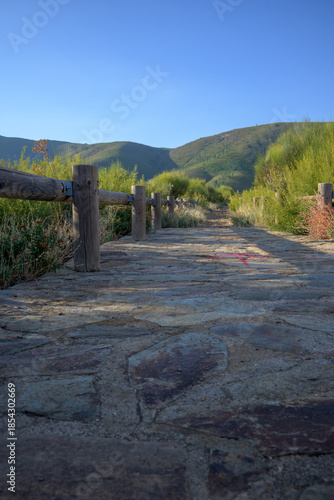 Wallpaper Mural Stone path through green hills Torontodigital.ca