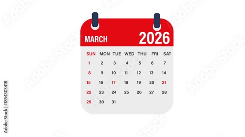 March 2026 calendar