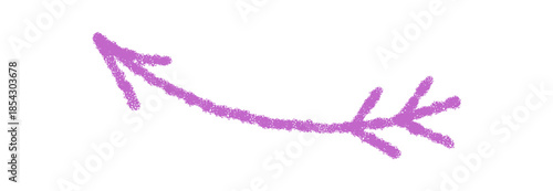 Wavy crayon arrow icon in vivid pastel forms a hand drawn symbol with expressive up pointer stroke. Handdrawn element with playful lines adds artistic character and creative accent.