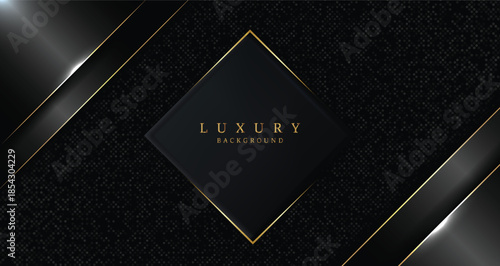 Elegant black luxury background vector illustration luxury premium banner