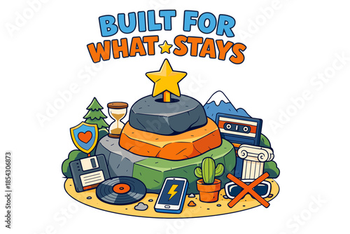 Built for what stays: timeless icons and symbols in a vibrant landscape