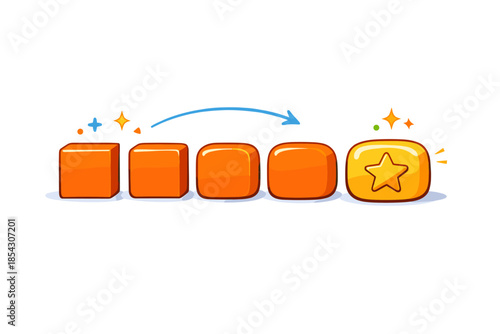 Transformation of basic shapes into star-embellished block