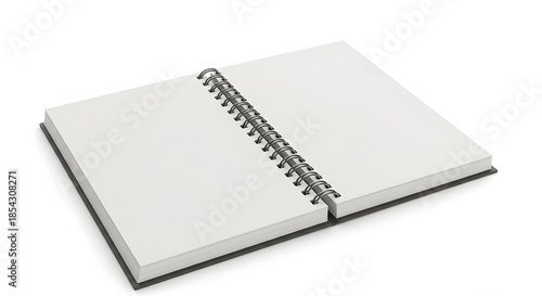 Wallpaper Mural Blank School Sketchbook Isolated on White Background for Drawing, Creativity, and Art Education Concepts Torontodigital.ca