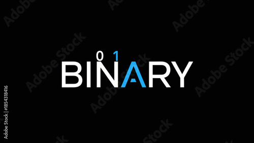 Conceptual Binary Code Representation with Digital Zeros and Ones Intertwined