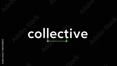 Minimalist Wordmark for Collective Business Solutions with a Subtle Graphic Accent
