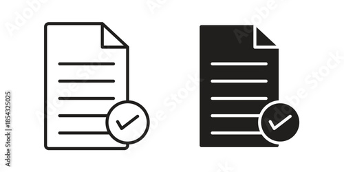 Accept document icons sign vectors. suitable for web, app, infographic, etc