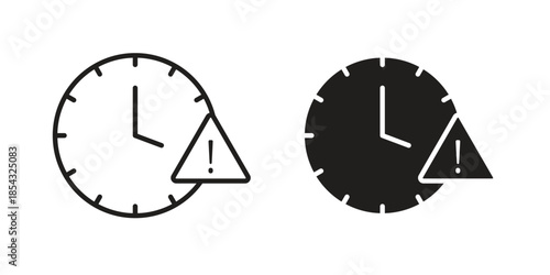Alarm exclamation icons sign vectors. suitable for web, app, infographic, etc