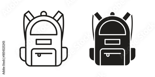 Backpack icons sign vectors. suitable for web, app, infographic, etc