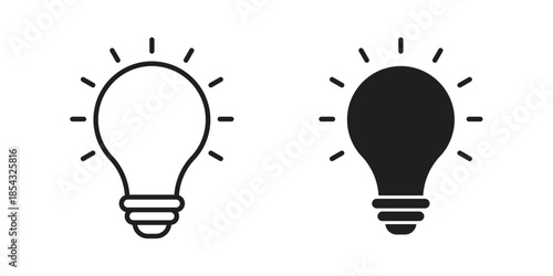 Bulb icons sign vectors. suitable for web, app, infographic, etc