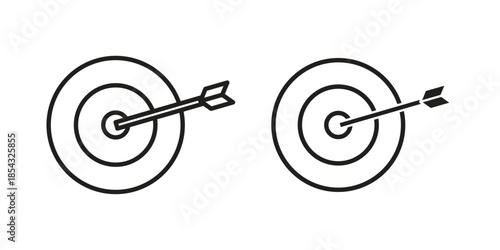 Bullseye icons sign vectors. suitable for web, app, infographic, etc