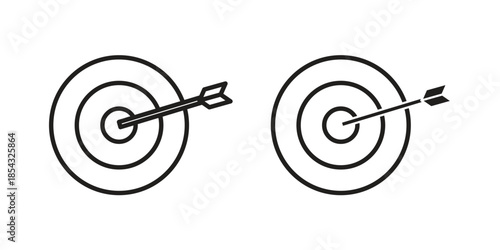 Bullseye pointer icons sign vectors. suitable for web, app, infographic, etc