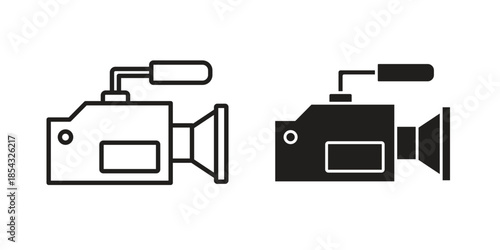 Camcorder icons sign vectors. suitable for web, app, infographic, etc