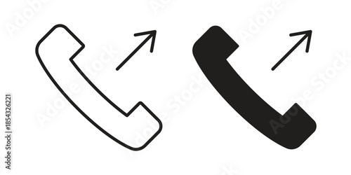 Call outgoing icons sign vectors. suitable for web, app, infographic, etc