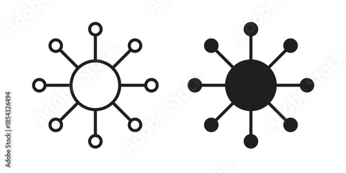 Chart connected icons sign vectors. suitable for web, app, infographic, etc