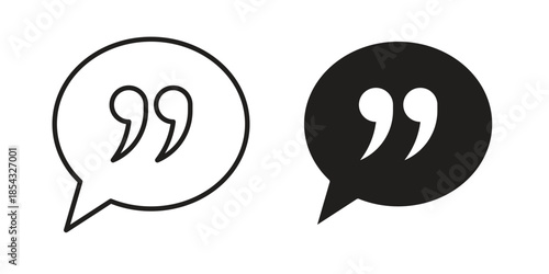 Comment quote icons sign vectors. suitable for web, app, infographic, etc