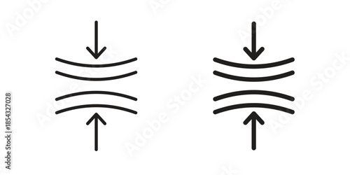 Compress icons sign vectors. suitable for web, app, infographic, etc