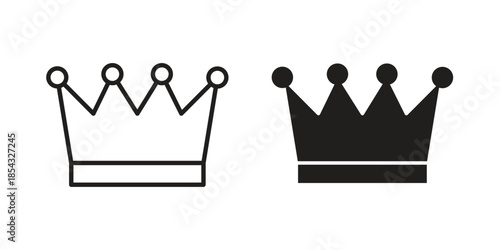 Crown icons sign vectors. suitable for web, app, infographic, etc