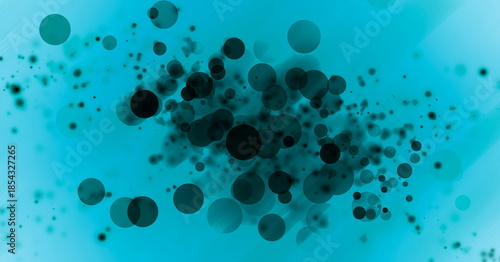 abstract blue dark bokeh background