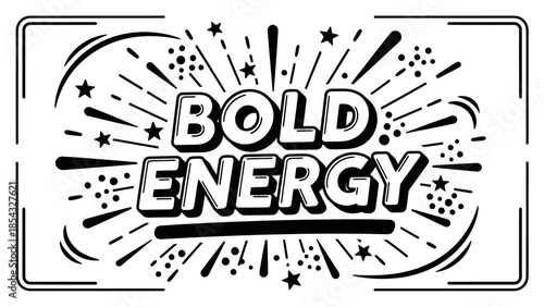 Bold Energy Explosive Graphic Design Elements Representing Power and Dynamism