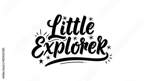 Captivating hand-drawn typography celebrating youthful curiosity and burgeoning spirit of discovery